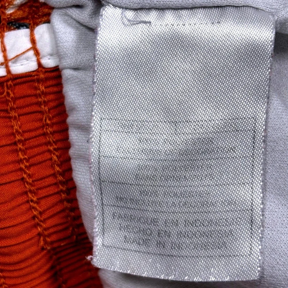 VTG 90s Nike Texas Longhorns Running Shorts Womens L‎ Orange Plaid Dri-Fit  RARE
